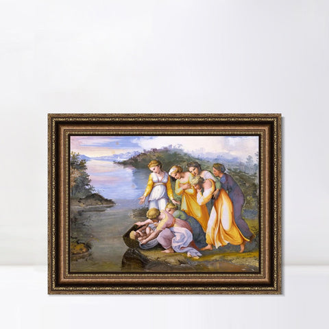 INVIN ART Framed Canvas Art Giclee Print Series#069 by Raphael/Raffaello Sanzio Wall Art Living Room Home Office Decorations
