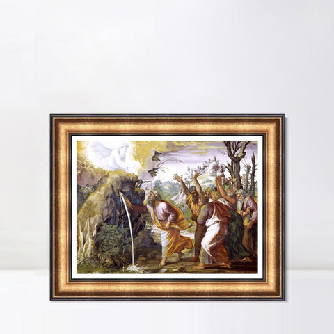 INVIN ART Framed Canvas Art Giclee Print Series#070 by Raphael/Raffaello Sanzio Wall Art Living Room Home Office Decorations