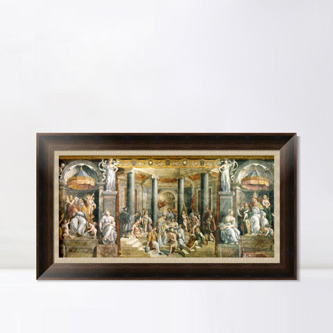 INVIN ART Framed Canvas Art Giclee Print Series#071 by Raphael/Raffaello Sanzio Wall Art Living Room Home Office Decorations