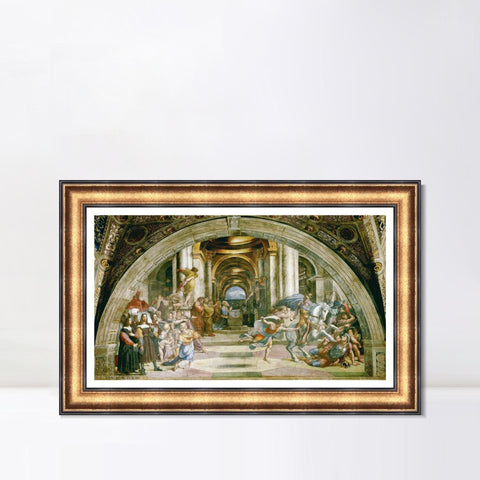 INVIN ART Framed Canvas Art Giclee Print Series#073 by Raphael/Raffaello Sanzio Wall Art Living Room Home Office Decorations