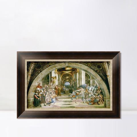 INVIN ART Framed Canvas Art Giclee Print Series#073 by Raphael/Raffaello Sanzio Wall Art Living Room Home Office Decorations