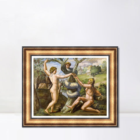 INVIN ART Framed Canvas Art Giclee Print Series#074 by Raphael/Raffaello Sanzio Wall Art Living Room Home Office Decorations
