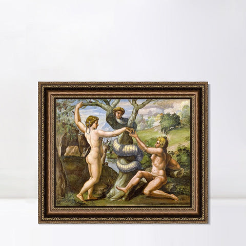 INVIN ART Framed Canvas Art Giclee Print Series#074 by Raphael/Raffaello Sanzio Wall Art Living Room Home Office Decorations