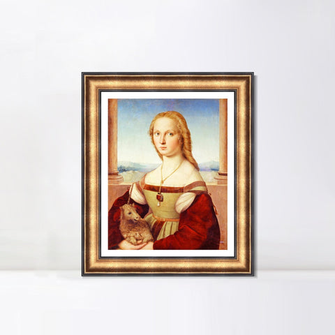 INVIN ART Framed Canvas Art Giclee Print Series#077 by Raphael/Raffaello Sanzio Wall Art Living Room Home Office Decorations