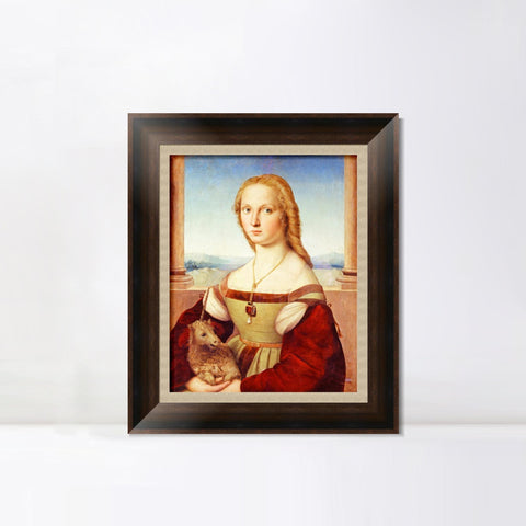 INVIN ART Framed Canvas Art Giclee Print Series#077 by Raphael/Raffaello Sanzio Wall Art Living Room Home Office Decorations