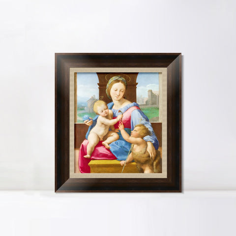 INVIN ART Framed Canvas Art Giclee Print Series#083 by Raphael/Raffaello Sanzio Wall Art Living Room Home Office Decorations