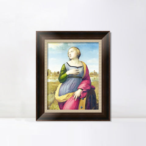 INVIN ART Framed Canvas Art Giclee Print Series#086 by Raphael/Raffaello Sanzio Wall Art Living Room Home Office Decorations