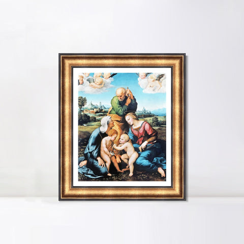 INVIN ART Framed Canvas Art Giclee Print Series#090 by Raphael/Raffaello Sanzio Wall Art Living Room Home Office Decorations