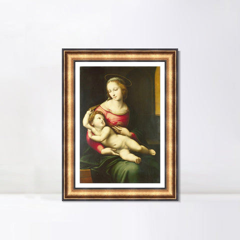 INVIN ART Framed Canvas Art Giclee Print Series#091 by Raphael/Raffaello Sanzio Wall Art Living Room Home Office Decorations