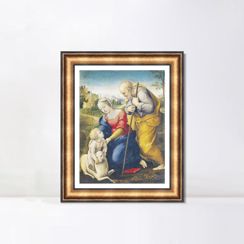 INVIN ART Framed Canvas Art Giclee Print Series#095 by Raphael/Raffaello Sanzio Wall Art Living Room Home Office Decorations