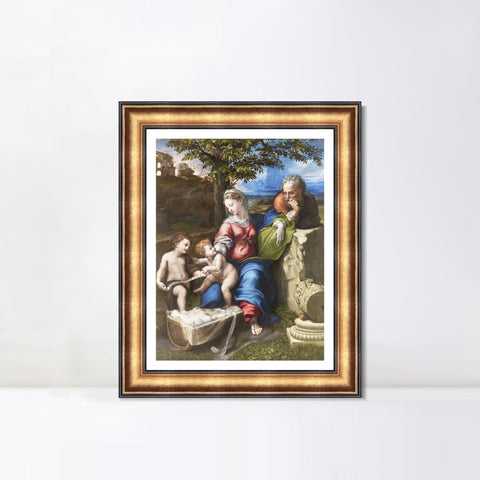 INVIN ART Framed Canvas Art Giclee Print Series#096 by Raphael/Raffaello Sanzio Wall Art Living Room Home Office Decorations