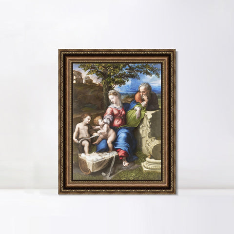 INVIN ART Framed Canvas Art Giclee Print Series#096 by Raphael/Raffaello Sanzio Wall Art Living Room Home Office Decorations