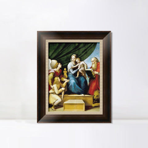 INVIN ART Framed Canvas Art Giclee Print Series#097 by Raphael/Raffaello Sanzio Wall Art Living Room Home Office Decorations
