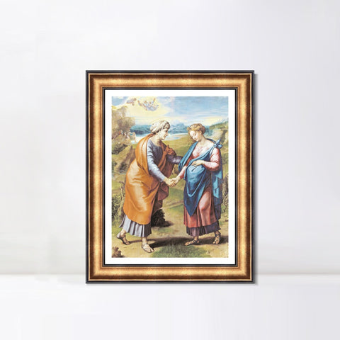 INVIN ART Framed Canvas Art Giclee Print Series#099 by Raphael/Raffaello Sanzio Wall Art Living Room Home Office Decorations