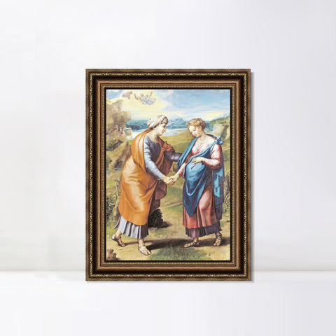 INVIN ART Framed Canvas Art Giclee Print Series#099 by Raphael/Raffaello Sanzio Wall Art Living Room Home Office Decorations