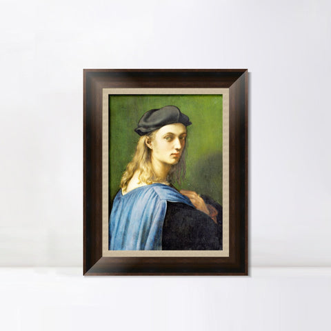 INVIN ART Framed Canvas Art Giclee Print Ritratto di Bindo Altoviti by Raphael/Raffaello Sanzio Wall Art Living Room Home Office Decorations