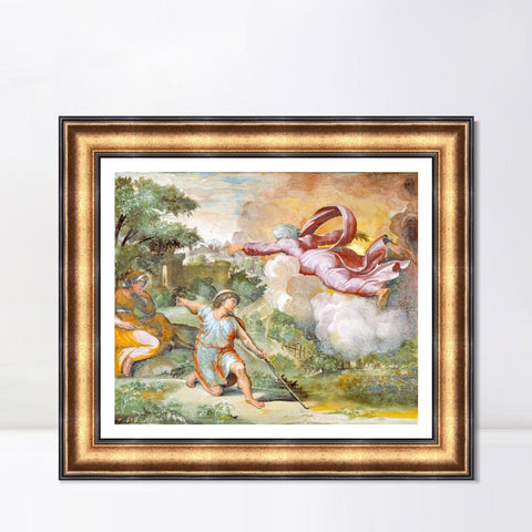 INVIN ART Framed Canvas Art Giclee Print Series#117 by Raphael/Raffaello Sanzio Wall Art Living Room Home Office Decorations
