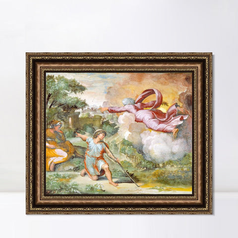 INVIN ART Framed Canvas Art Giclee Print Series#117 by Raphael/Raffaello Sanzio Wall Art Living Room Home Office Decorations