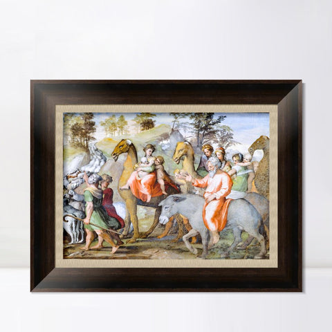 INVIN ART Framed Canvas Art Giclee Print Series#120 by Raphael/Raffaello Sanzio Wall Art Living Room Home Office Decorations
