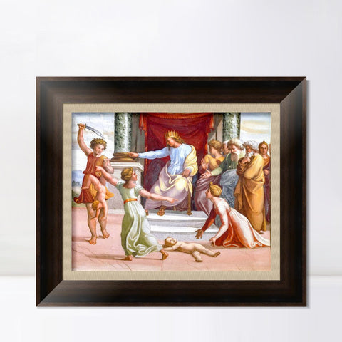 INVIN ART Framed Canvas Art Giclee Print Series#121 by Raphael/Raffaello Sanzio Wall Art Living Room Home Office Decorations