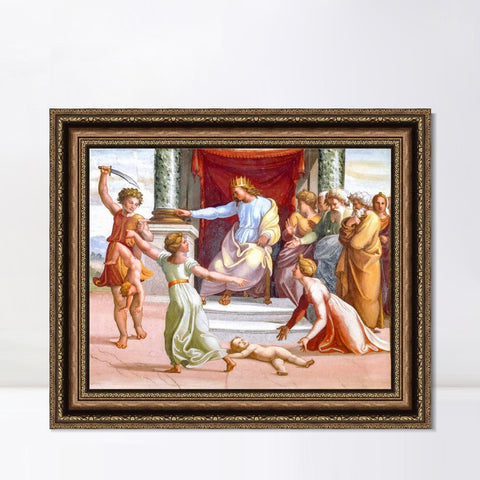 INVIN ART Framed Canvas Art Giclee Print Series#121 by Raphael/Raffaello Sanzio Wall Art Living Room Home Office Decorations