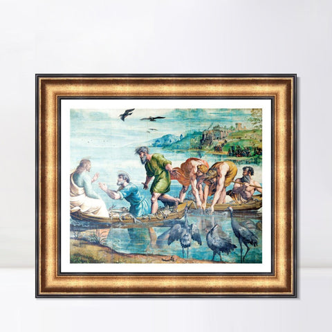 INVIN ART Framed Canvas Art Giclee Print Series#124 by Raphael/Raffaello Sanzio Wall Art Living Room Home Office Decorations