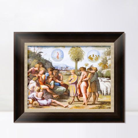 INVIN ART Framed Canvas Art Giclee Print Series#126 by Raphael/Raffaello Sanzio Wall Art Living Room Home Office Decorations