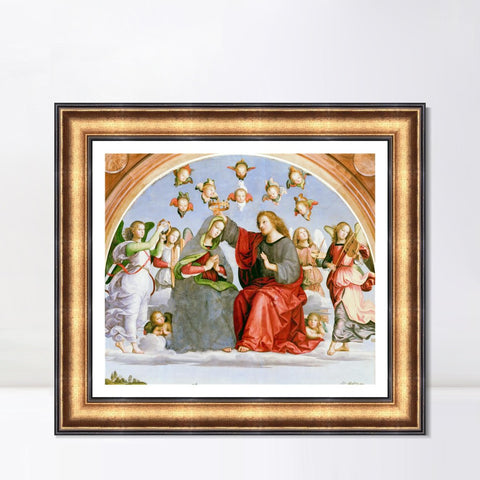 INVIN ART Framed Canvas Art Giclee Print Series#127 by Raphael/Raffaello Sanzio Wall Art Living Room Home Office Decorations
