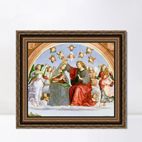 INVIN ART Framed Canvas Art Giclee Print Series#127 by Raphael/Raffaello Sanzio Wall Art Living Room Home Office Decorations