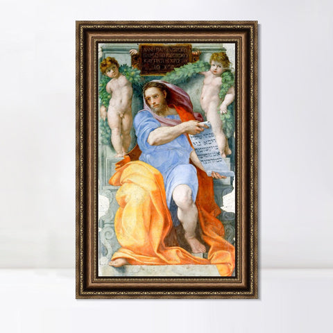 INVIN ART Framed Canvas Art Giclee Print Series#131 by Raphael/Raffaello Sanzio Wall Art Living Room Home Office Decorations