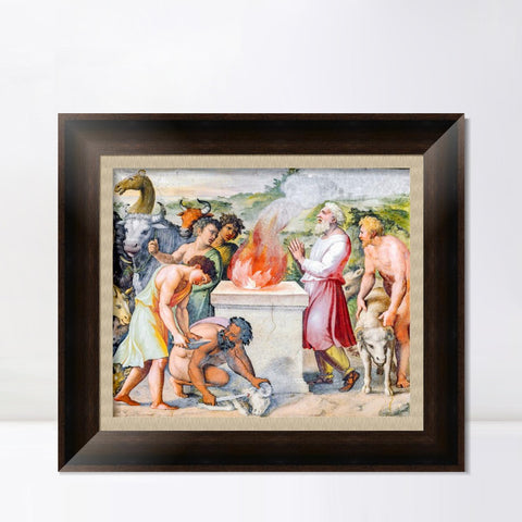 INVIN ART Framed Canvas Art Giclee Print Series#132 by Raphael/Raffaello Sanzio Wall Art Living Room Home Office Decorations