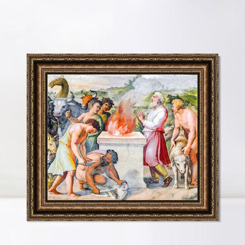 INVIN ART Framed Canvas Art Giclee Print Series#132 by Raphael/Raffaello Sanzio Wall Art Living Room Home Office Decorations