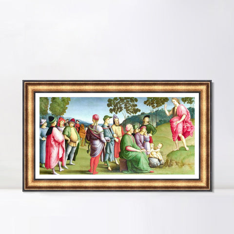 INVIN ART Framed Canvas Art Giclee Print Series#133 by Raphael/Raffaello Sanzio Wall Art Living Room Home Office Decorations