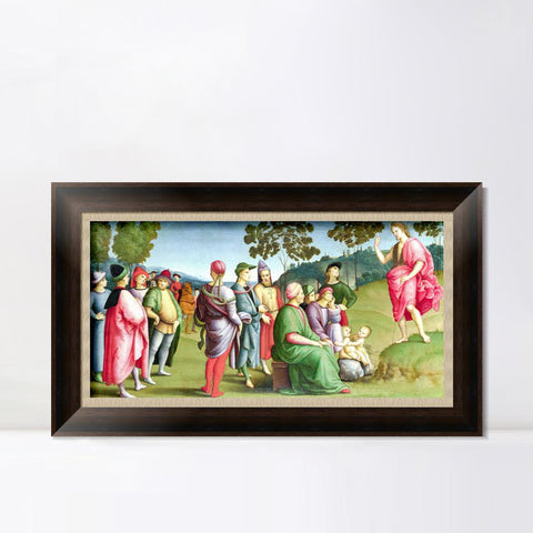 INVIN ART Framed Canvas Art Giclee Print Series#133 by Raphael/Raffaello Sanzio Wall Art Living Room Home Office Decorations