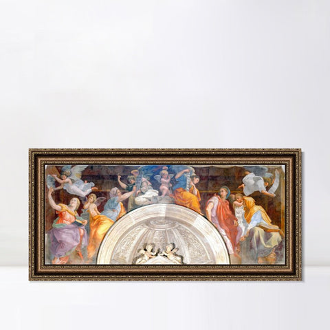 INVIN ART Framed Canvas Art Giclee Print Series#135 by Raphael/Raffaello Sanzio Wall Art Living Room Home Office Decorations