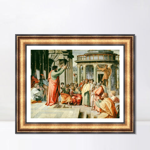 INVIN ART Framed Canvas Art Giclee Print Series#137 by Raphael/Raffaello Sanzio Wall Art Living Room Home Office Decorations