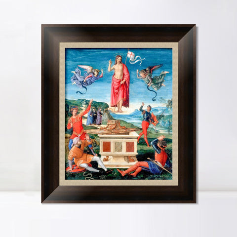 INVIN ART Framed Canvas Art Giclee Print Series#145 by Raphael/Raffaello Sanzio Wall Art Living Room Home Office Decorations