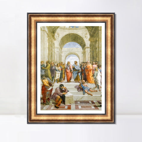 INVIN ART Framed Canvas Art Giclee Print Series#146 by Raphael/Raffaello Sanzio Wall Art Living Room Home Office Decorations