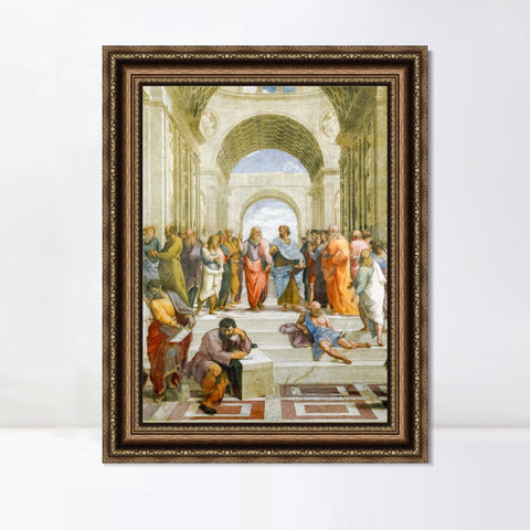 INVIN ART Framed Canvas Art Giclee Print Series#146 by Raphael/Raffaello Sanzio Wall Art Living Room Home Office Decorations