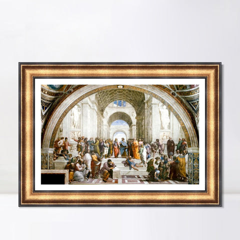 INVIN ART Framed Canvas Art Giclee Print Series#147 by Raphael/Raffaello Sanzio Wall Art Living Room Home Office Decorations