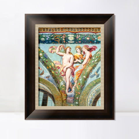 INVIN ART Framed Canvas Art Giclee Print Series#151 by Raphael/Raffaello Sanzio Wall Art Living Room Home Office Decorations