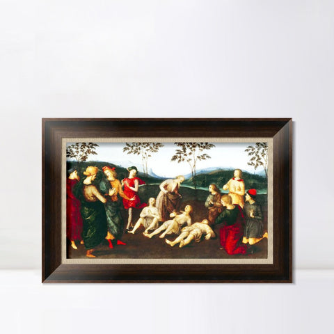 INVIN ART Framed Canvas Art Giclee Print Series#152 by Raphael/Raffaello Sanzio Wall Art Living Room Home Office Decorations