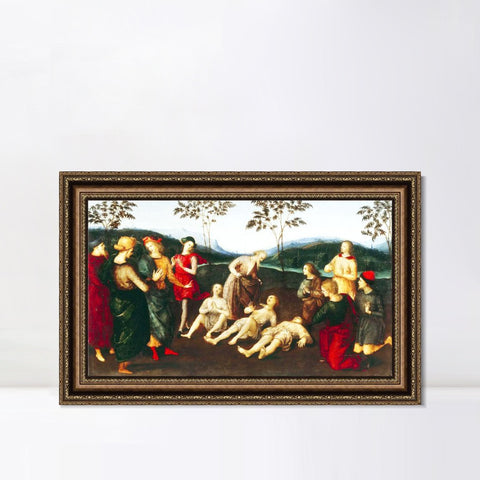 INVIN ART Framed Canvas Art Giclee Print Series#152 by Raphael/Raffaello Sanzio Wall Art Living Room Home Office Decorations