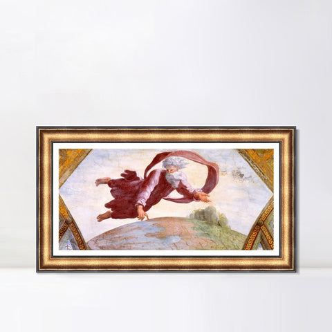 INVIN ART Framed Canvas Art Giclee Print Series#153 by Raphael/Raffaello Sanzio Wall Art Living Room Home Office Decorations