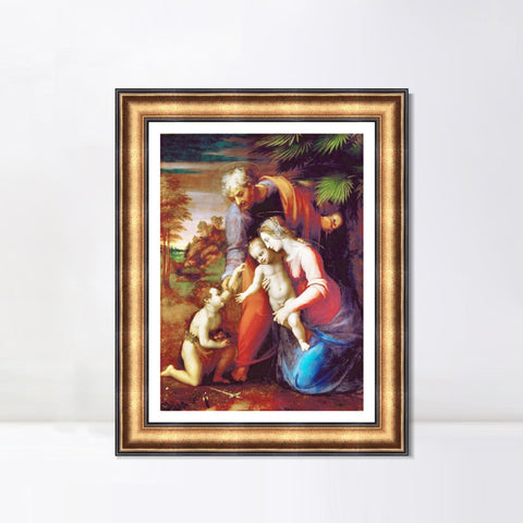 INVIN ART Framed Canvas Art Giclee Print Series#155 by Raphael/Raffaello Sanzio Wall Art Living Room Home Office Decorations