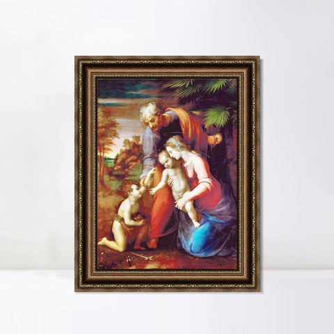 INVIN ART Framed Canvas Art Giclee Print Series#155 by Raphael/Raffaello Sanzio Wall Art Living Room Home Office Decorations
