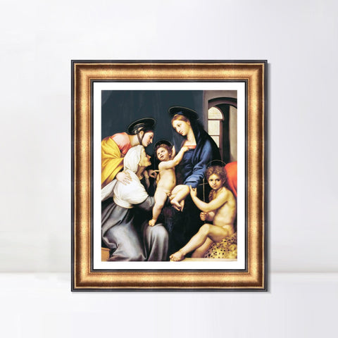 INVIN ART Framed Canvas Art Giclee Print Series#159 by Raphael/Raffaello Sanzio Wall Art Living Room Home Office Decorations