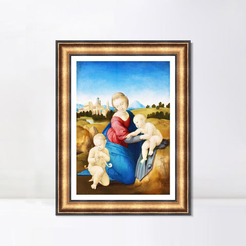 INVIN ART Framed Canvas Art Giclee Print Series#160 by Raphael/Raffaello Sanzio Wall Art Living Room Home Office Decorations