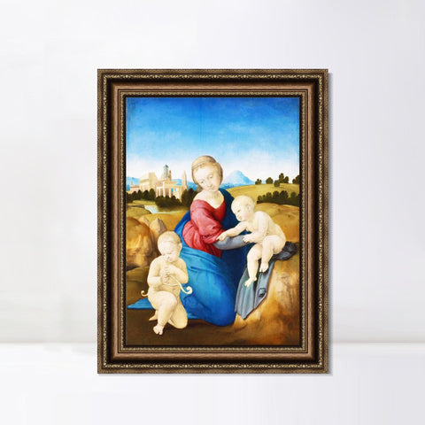 INVIN ART Framed Canvas Art Giclee Print Series#160 by Raphael/Raffaello Sanzio Wall Art Living Room Home Office Decorations