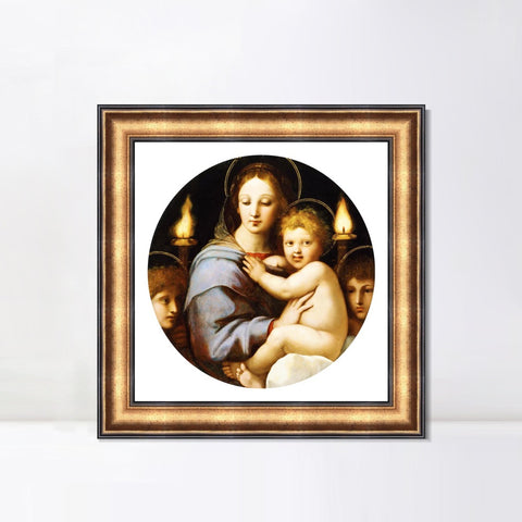 INVIN ART Framed Canvas Art Giclee Print Series#162 by Raphael/Raffaello Sanzio Wall Art Living Room Home Office Decorations
